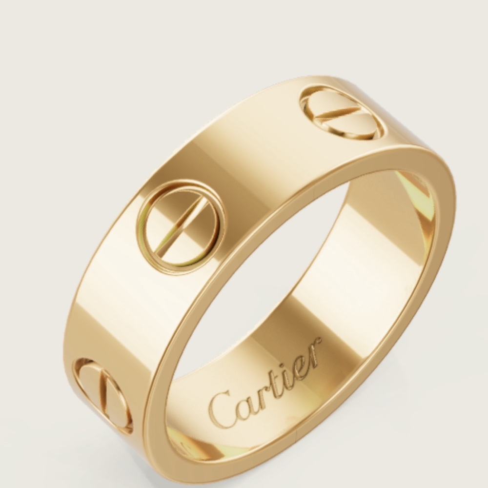 Cartier yellow gold 5.5mm LOVE ring size 54